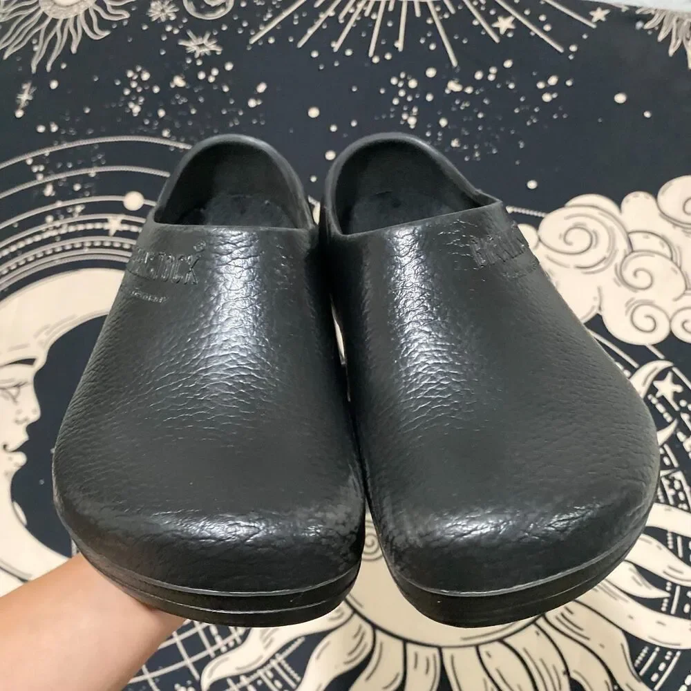 Birkenstock Profi-Birki 1027182 Clog Shoe Unisex W9/M7 Black Polyurethane Casual
